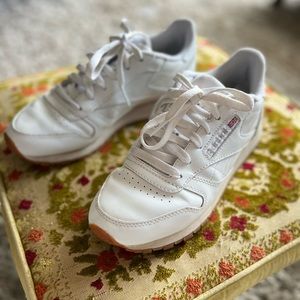 White Reebok sneakers